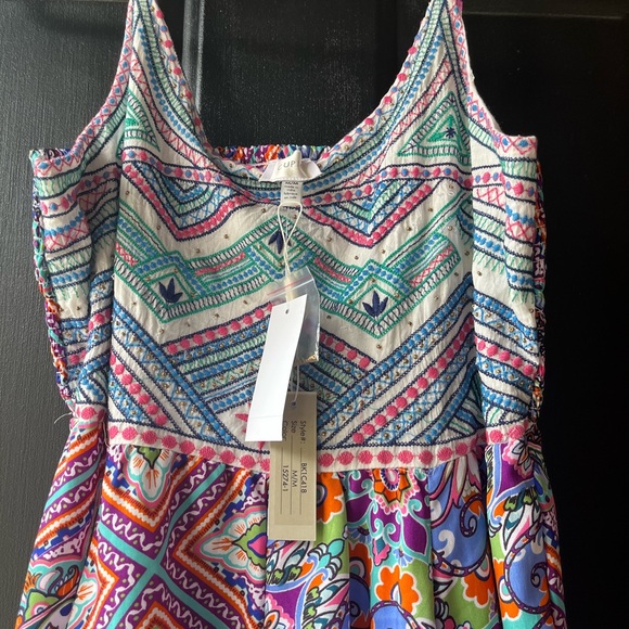 NWT Masters Multicolor Geometric Maxi Dress - Picture 10 of 12